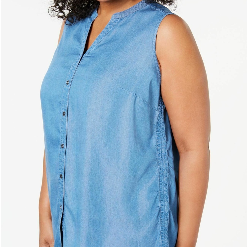 Style&Co Women’s Plus 3X Sun Wash Shirt NWT